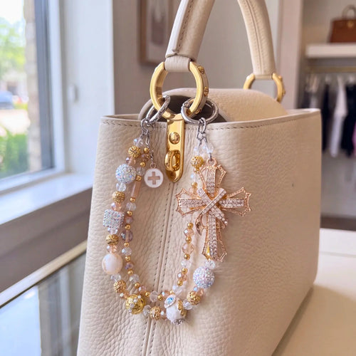 Christian Bag Charm | Faith Purse Charm & Beaded Handbag Accessory