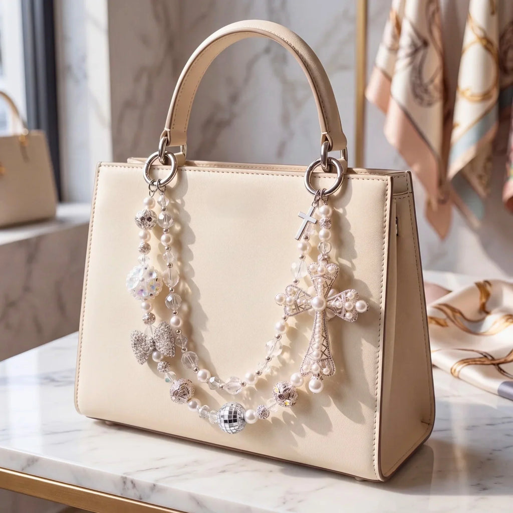 Christian Bag Charm | Faith Purse Charm & Beaded Handbag Accessory