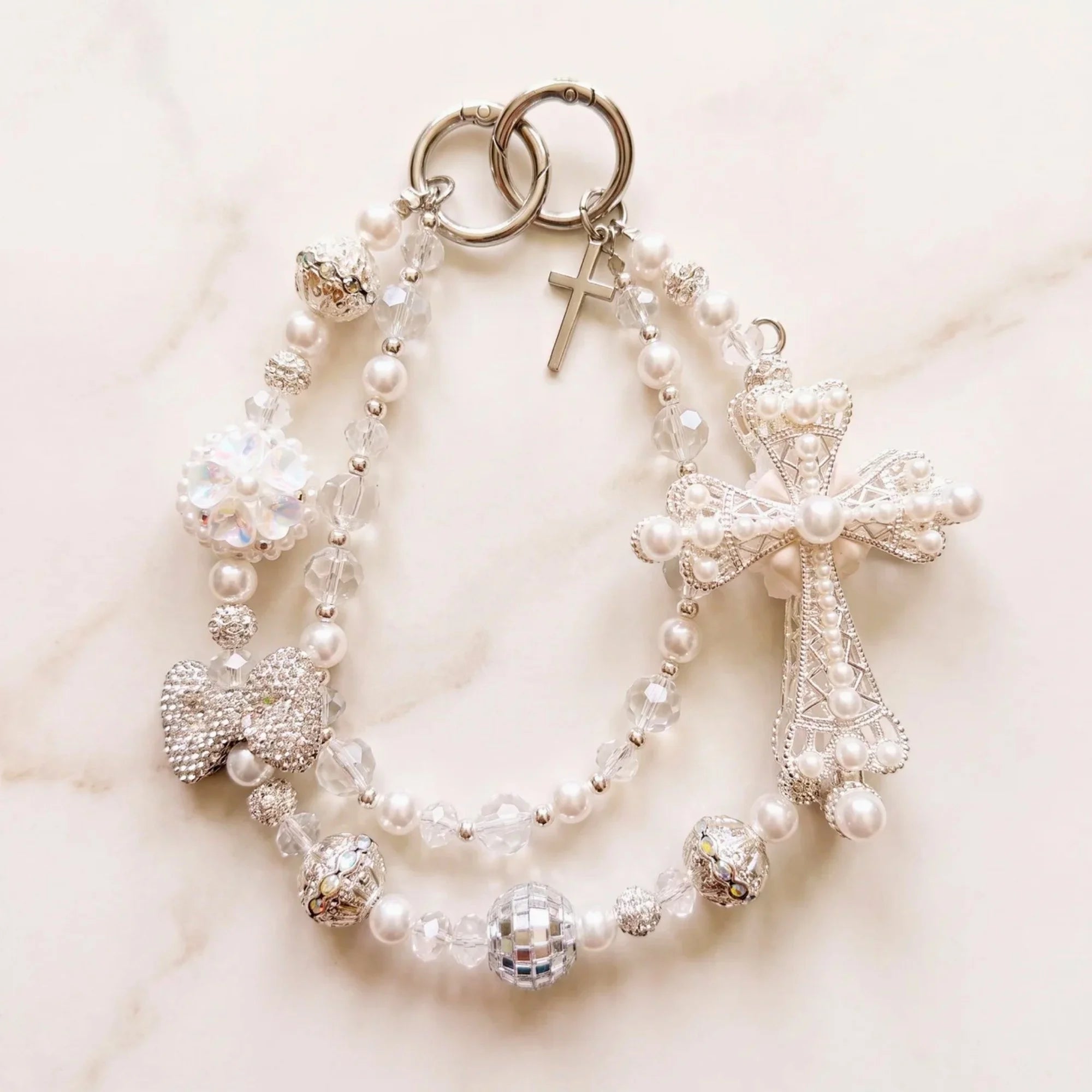 Christian Bag Charm | Faith Purse Charm & Beaded Handbag Accessory
