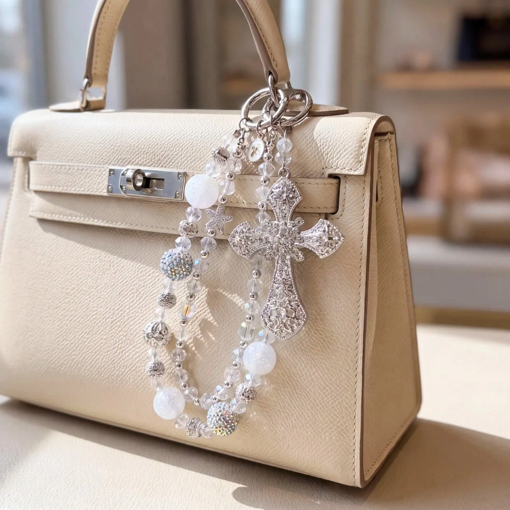 Christian Bag Charm | Faith Purse Charm & Beaded Handbag Accessory