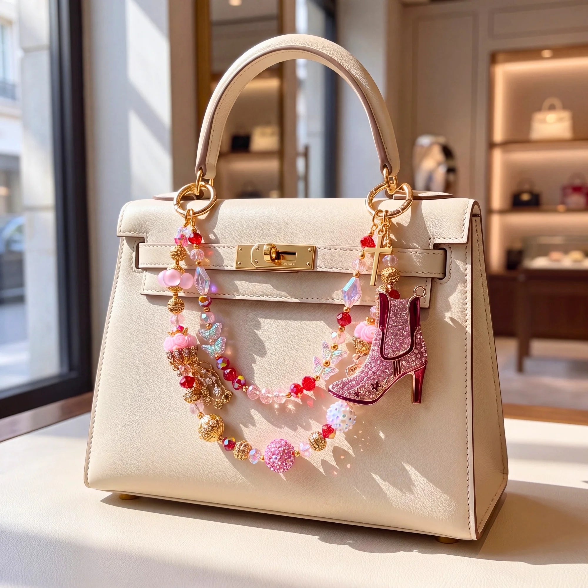 Inspirational Beaded Bag Charm | Purse Charm & Handbag Accessory