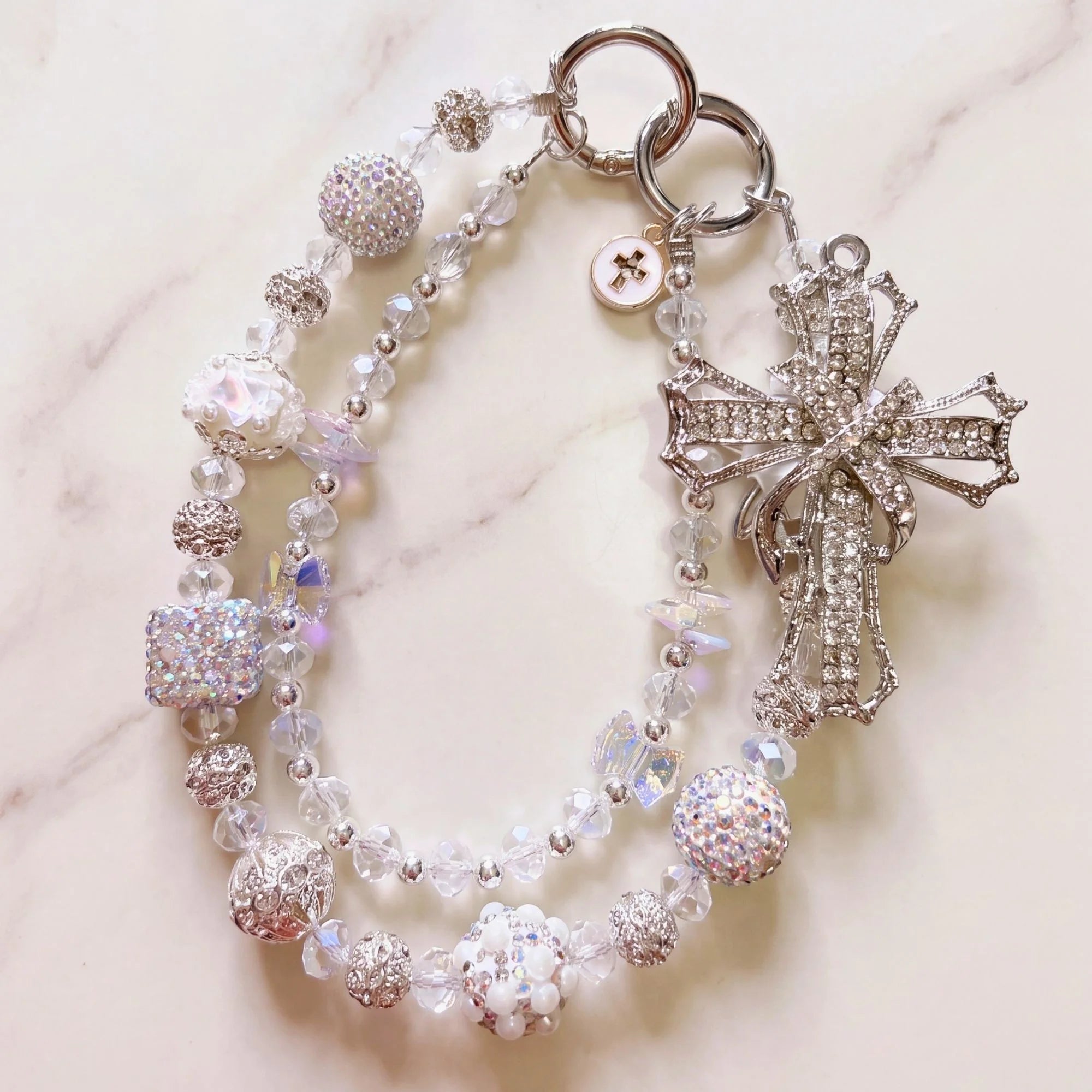 Christian Bag Charm | Faith Purse Charm & Beaded Handbag Accessory