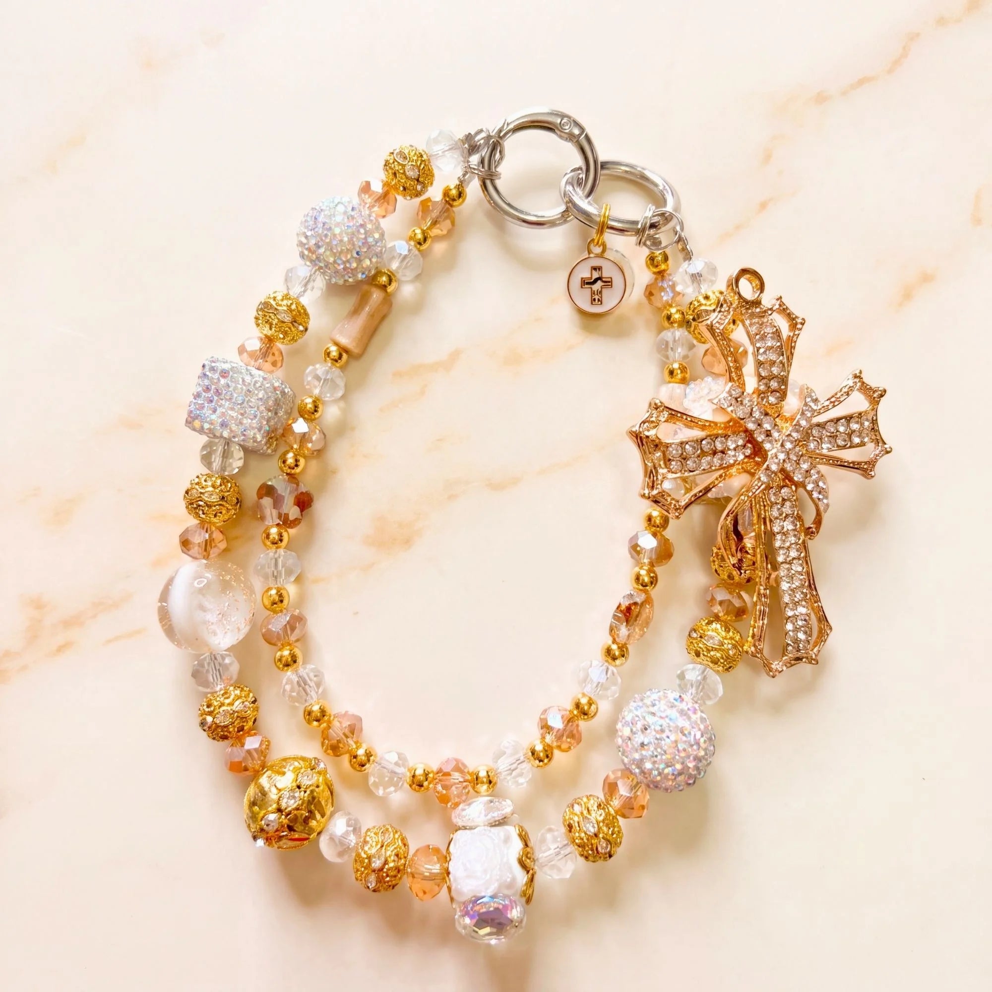 Christian Bag Charm | Faith Purse Charm & Beaded Handbag Accessory