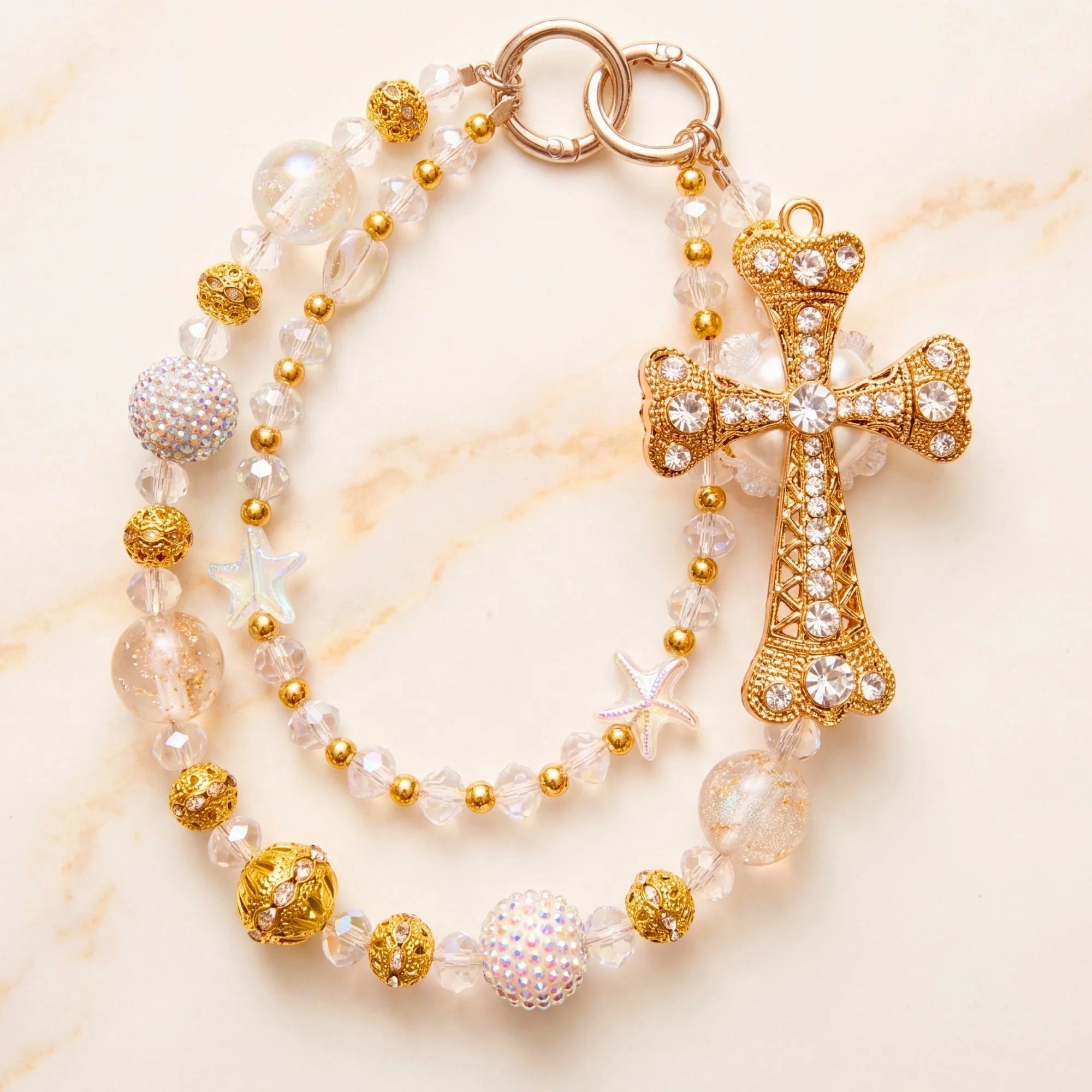 Christian Bag Charm | Faith Purse Charm & Beaded Handbag Accessory