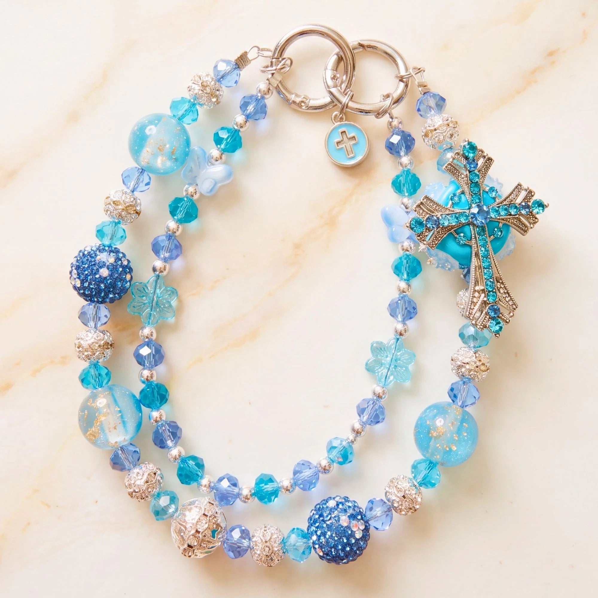 Christian Bag Charm | Faith Purse Charm & Beaded Handbag Accessory