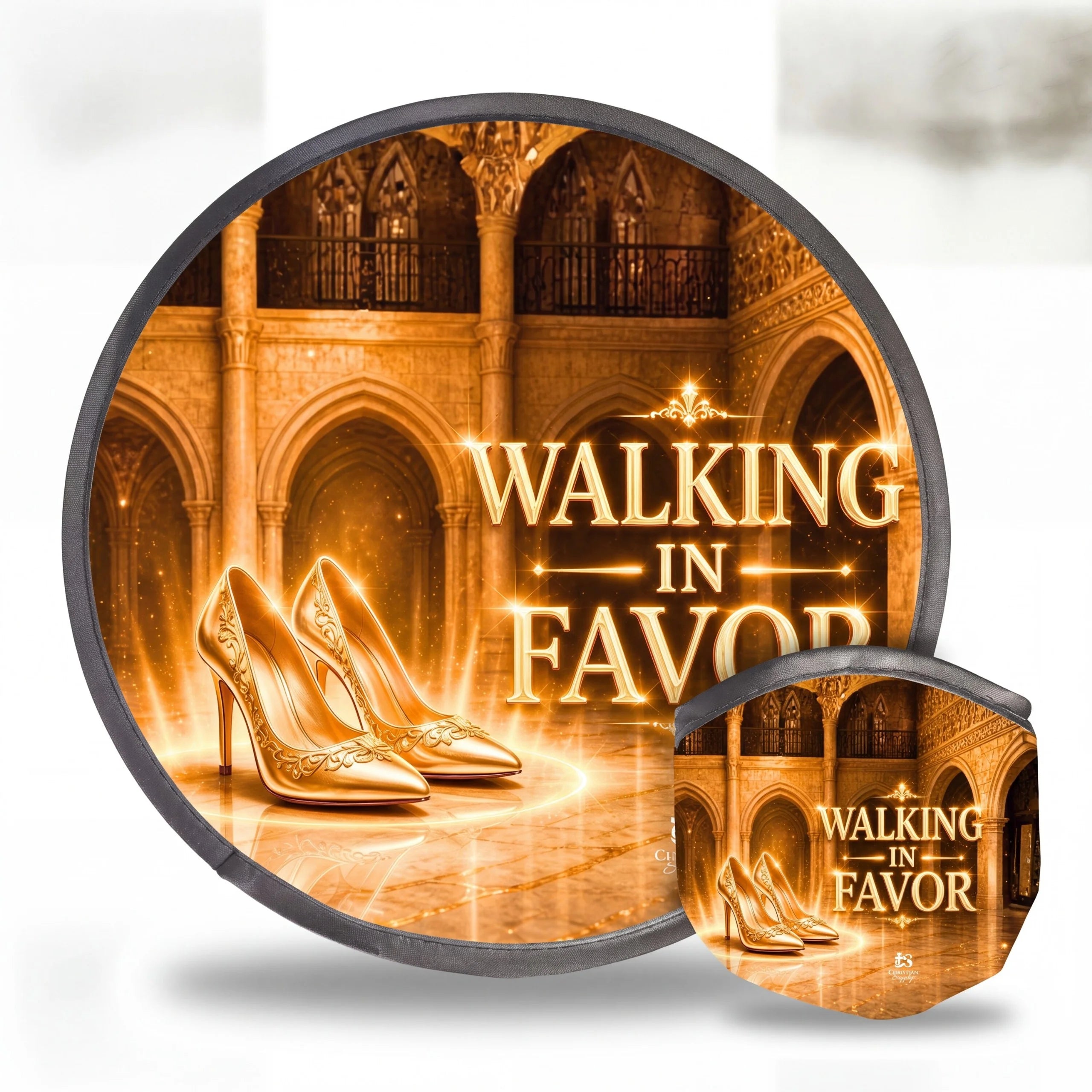 Christian Foldable Fan with Matching Pouch | Inspirational Faith Gift