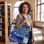 Tote Bag - Fearfully and Wonderfully Made | Christian Inspirational Faith Shoulder Bag | Reusable Shopping Bag | Christian Gift for Women