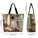 Tote Bag - Prayer Warrior| Christian Inspirational Faith Shoulder Bag | Reusable Shopping Bag | Christian Gift for Women