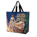 Tote Bag - God is Within Her, She will Not Fall| Christian Inspirational Faith Shoulder Bag | Reusable Shopping Bag | Christian Gift for Women