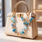 Butterfly & Nature Bag Charm | Butterfly Purse Charm & Beaded Handbag Accessory