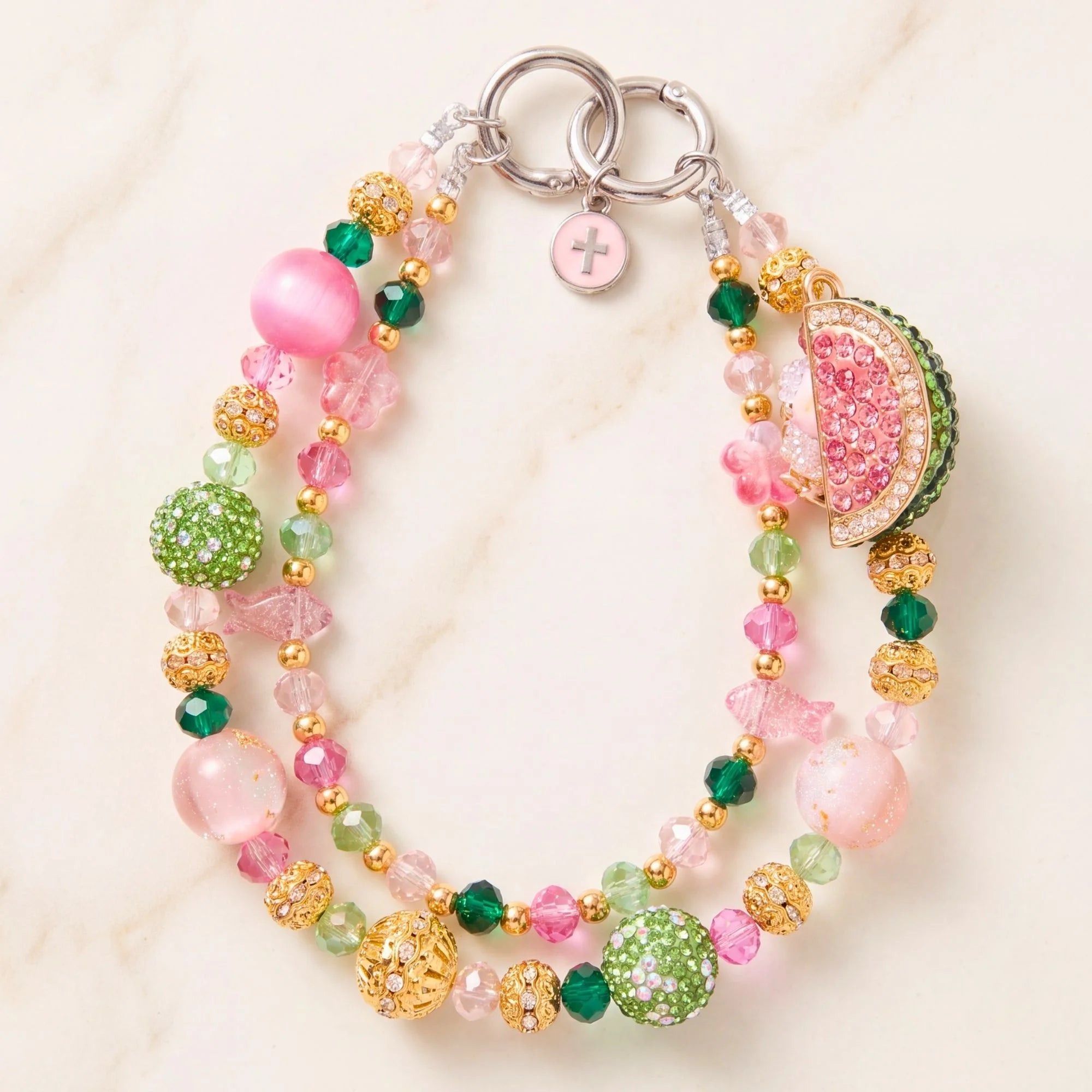 Butterfly & Nature Bag Charm | Butterfly Purse Charm & Beaded Handbag Accessory