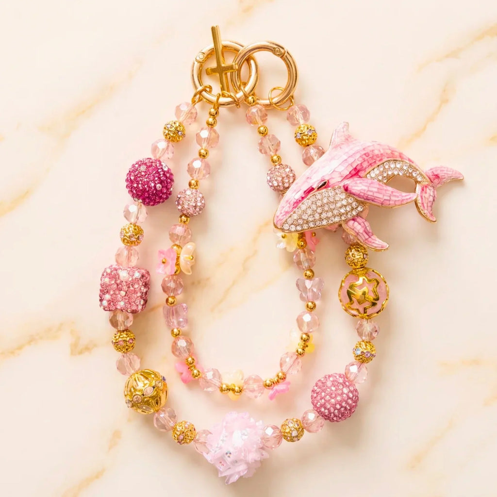Butterfly & Nature Bag Charm | Butterfly Purse Charm & Beaded Handbag Accessory