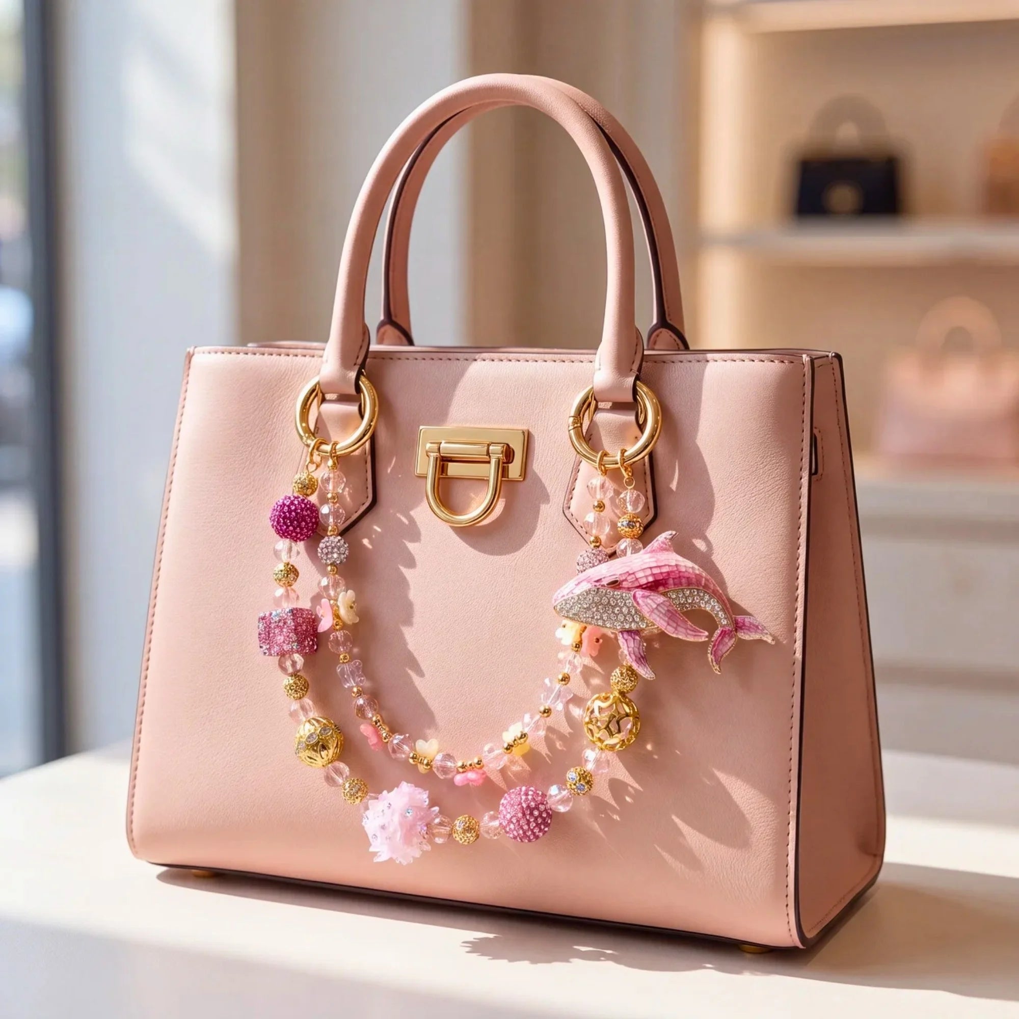 Butterfly & Nature Bag Charm | Butterfly Purse Charm & Beaded Handbag Accessory