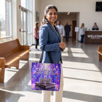 Tote Bag - Crowned in Purpose | Christian Inspirational Faith Shoulder Bag | Reusable Shopping Bag | Christian Gift for Women