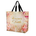 Tote Bag - Woman of Faith| Christian Inspirational Faith Shoulder Bag | Reusable Shopping Bag | Christian Gift for Women
