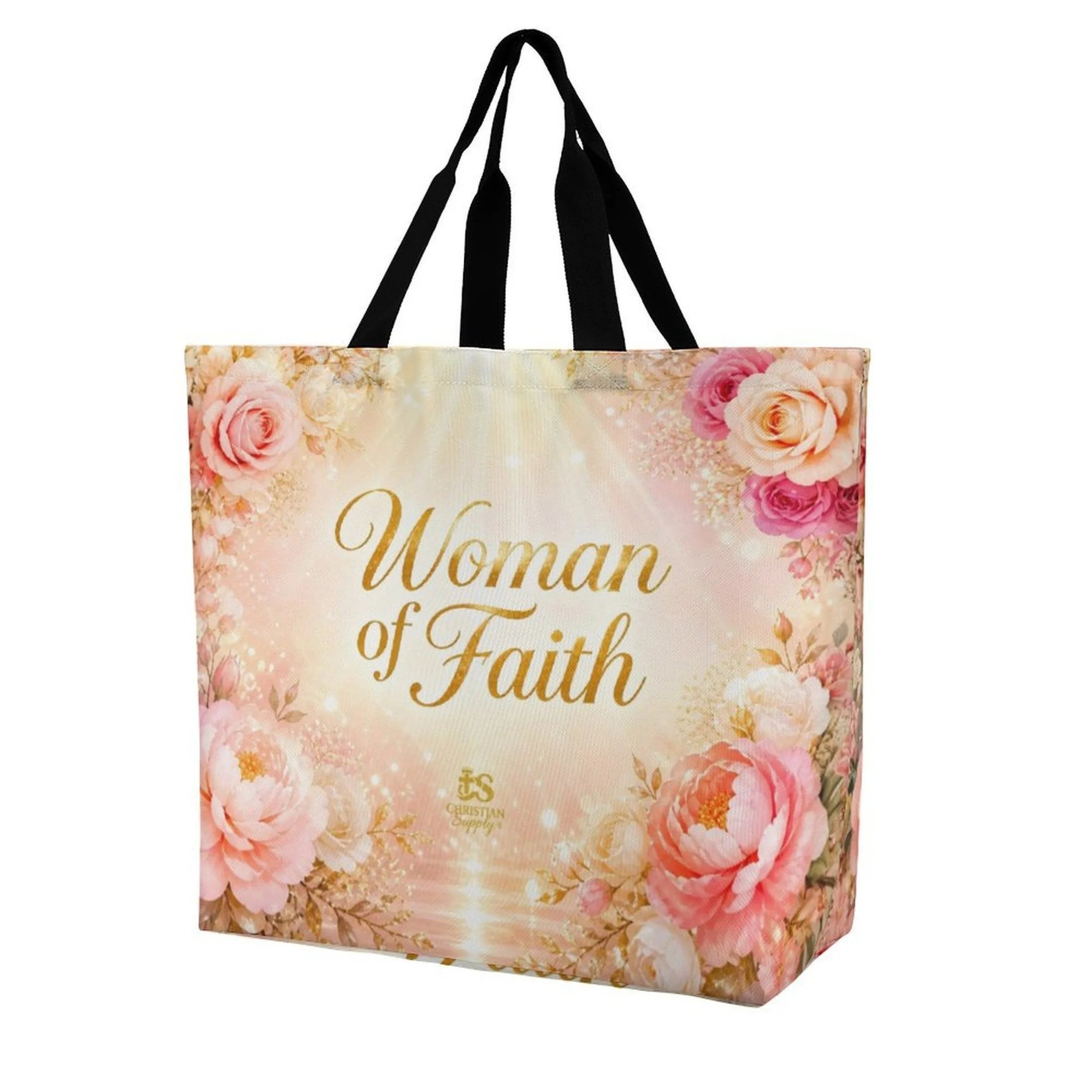 Tote Bag - Woman of Faith| Christian Inspirational Faith Shoulder Bag | Reusable Shopping Bag | Christian Gift for Women