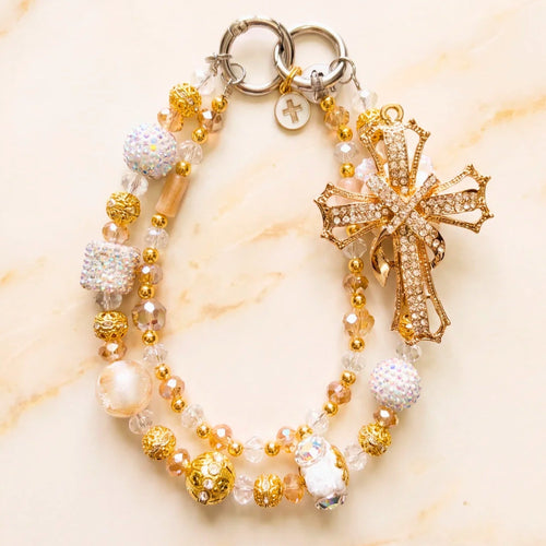 Christian Bag Charm | Faith Purse Charm & Beaded Handbag Accessory