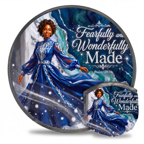 Christian Foldable Fan with Matching Pouch | Inspirational Faith Gift
