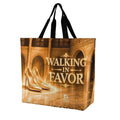 Tote Bag - Walking in Favor| Christian Inspirational Faith Shoulder Bag | Reusable Shopping Bag | Christian Gift for Women
